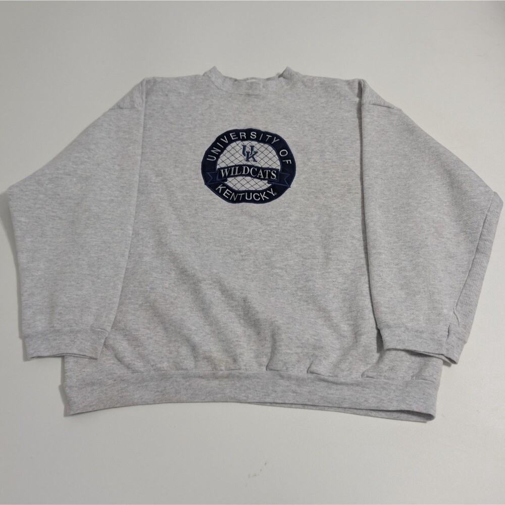 Vintage Kentucky Wildcats UK Crewneck Sweatshirt Tultex Rugged Seats 2XL XXL 90s